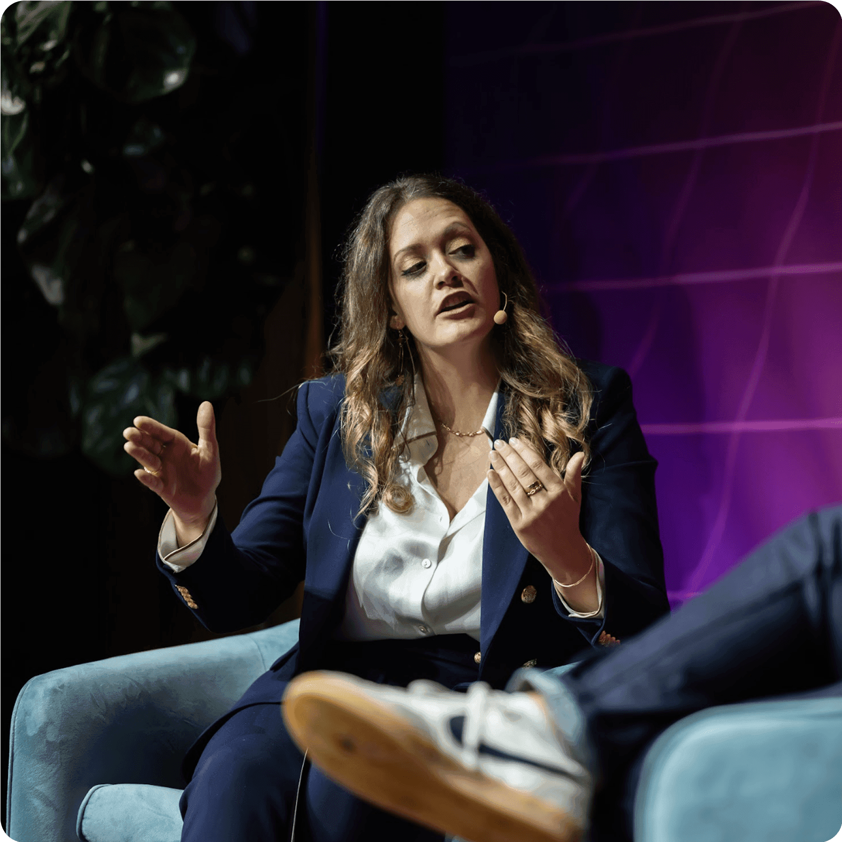 Woman speaking at conference